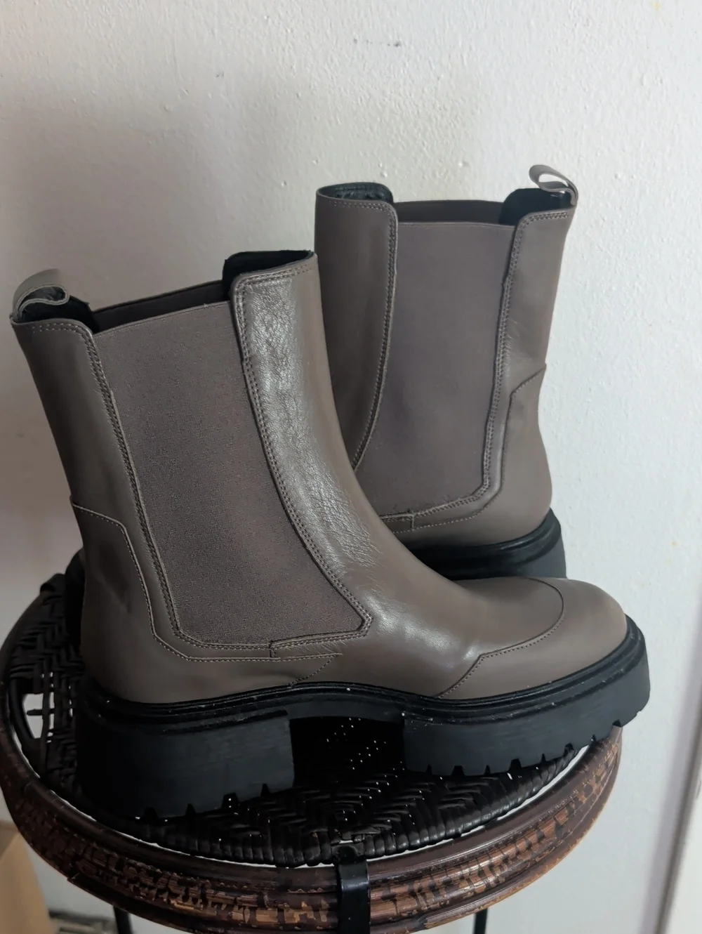 The Elda By M. Gemi Women Size 40= US 9 Grey Boots